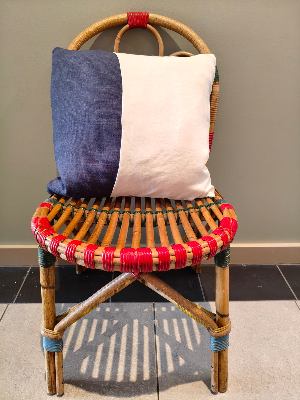Kantha cushion multicoloured #2